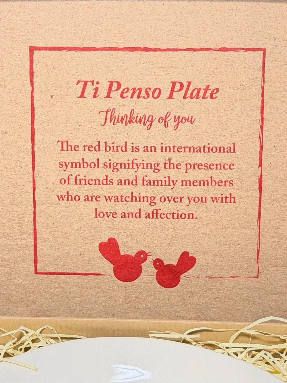 Vietri Red Bird Plate